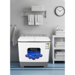 ⁦غسالة حوضين دبليو بوكس 7 كيلو أبيض WB9010L⁩ - الصورة ⁦3⁩