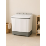 ⁦غسالة حوضين دبليو بوكس 7 كيلو أبيض WB9010L⁩ - الصورة ⁦4⁩