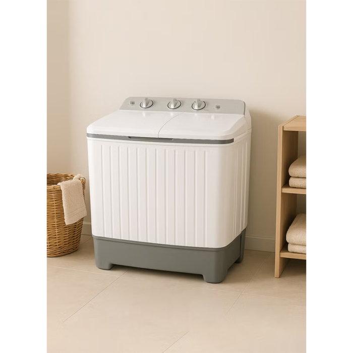 ⁦غسالة حوضين دبليو بوكس 7 كيلو أبيض WB9010L⁩ - الصورة ⁦4⁩