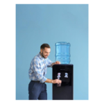 ⁦دبليو بوكس برادة ستاند ، 20 لتر 2 صنبور 550 – أسود، ستانسل ستيل، وصول عادي- KWD-708⁩ - الصورة ⁦3⁩