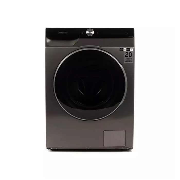 ⁦سامسونج غسالة ومجفف تحميل أمامي – 12 كجم غسيل و8 كجم تجفيف – 24 برنامج – فضي – WD12TP34DSX/YL⁩ - الصورة ⁦2⁩