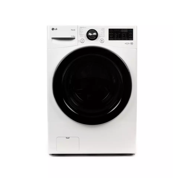 ⁦إل جي غسالة أوتوماتيك أمامية – 15 كجم غسيل / 8 كجم تنشيف – أبيض – WS1508WHT⁩ - الصورة ⁦2⁩