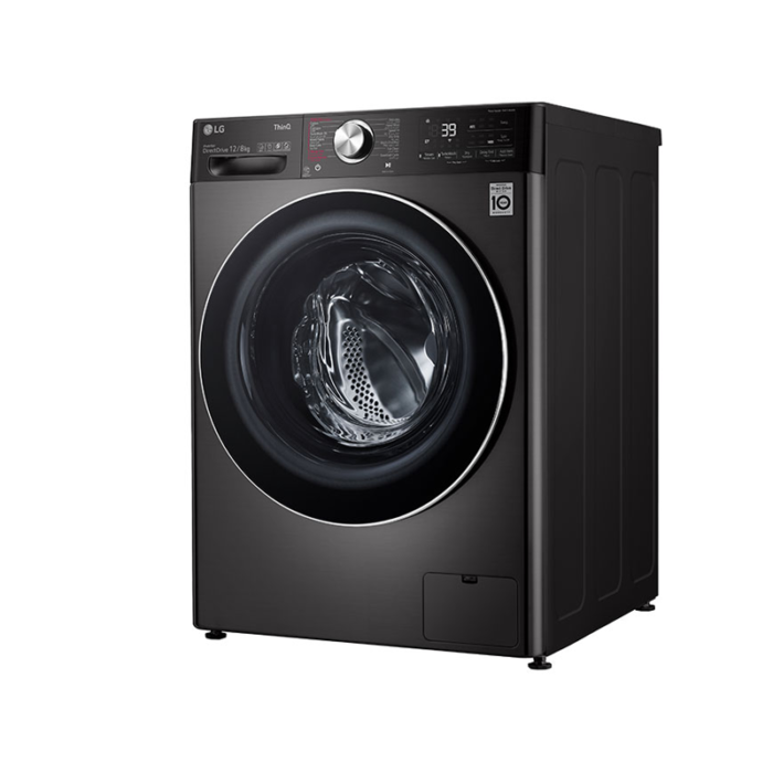 ⁦ال جي غساله اتوماتيك تعبئة أمامية 12 كجم غسيل , 8 كجم تجفيف ,  بخار, استيل - WSV1208BST⁩ - الصورة ⁦3⁩