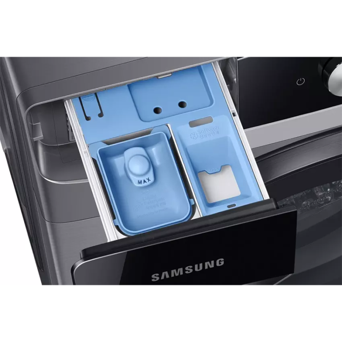 ⁦سامسونج غسالة ومجفف تحميل أمامي – 18 كجم غسيل و 11 كجم تجفيف – 24 برنامج – فضي- WD18T6300GP/YL⁩ - الصورة ⁦6⁩