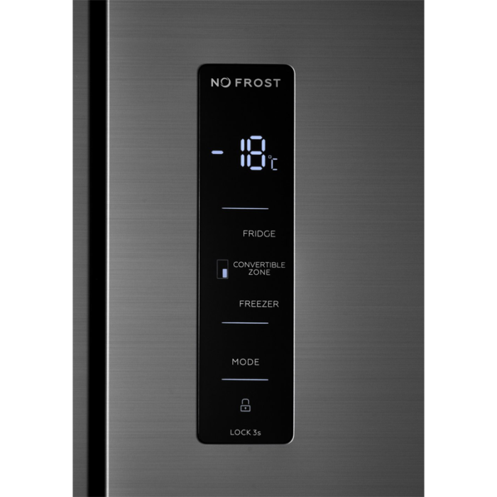 ⁦ثلاجة ز.ترست – 4 أبواب – سعة 20.3 قدم³ (575 لتر) – انفرتر – رمادي – Z4RF600SIH⁩ - الصورة ⁦7⁩