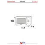 ⁦زي ترست ميكروويف، 20 لتر، ديجيتال – أسود – ZMW20LB⁩ - الصورة ⁦4⁩