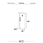 ⁦ز.ترست ثلاجة باب واحد (12.50) قدم3 ، (355) لتر - استيل غامق -ZRF352SH⁩ - الصورة ⁦10⁩