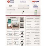 ⁦مكيف سبليت زي ترست 36 بارد فقط – تبريد فعلي 30,600 وحدة, واي فاي, 4 اتجاهات هواء, وضع نوم, تبريد سريع – ZT36CWFP⁩ - الصورة ⁦9⁩