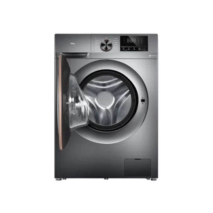 ⁦تي سي ال غسالة فتحة امامية 10 كيلو/ 80% تنشيف - فضي - انفيرتر 50/60 هرتز - محرك مباشر C2210FLG⁩ - الصورة ⁦2⁩