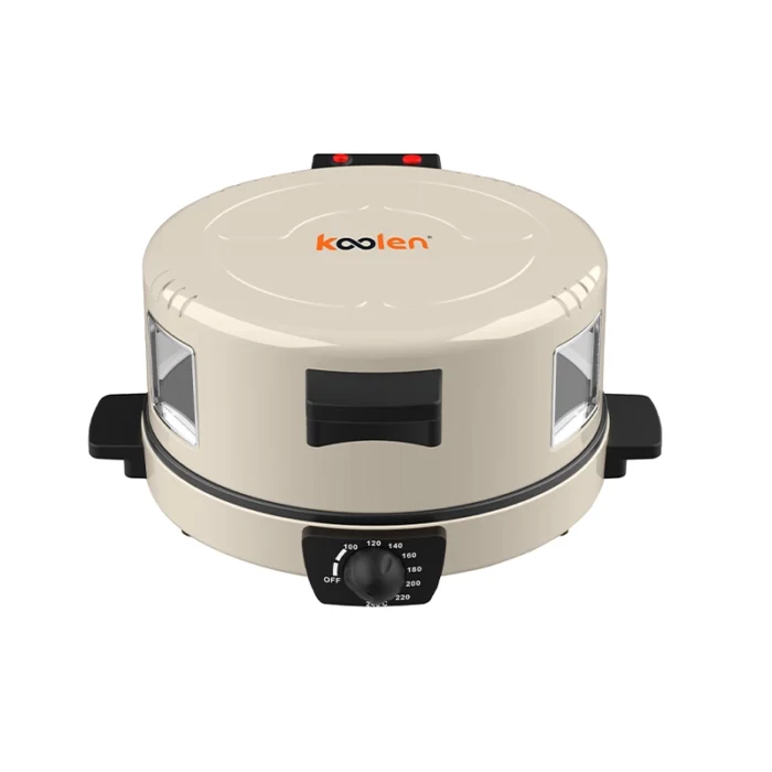 ⁦صانعة بيتزا وخبز عربي من كولن بقطر 30 سم وقدرة 1800 واط لتحضير سريع ومتساوٍ مع تصميم عملي باللون الأبيض. 800109003⁩ - الصورة ⁦1⁩