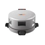 صانعة بيتزا وخبز عربي من كولن بقطر 30 سم وقدرة 1800 واط لتحضير سريع ومتساوٍ مع تصميم عملي باللون سلفر 800109004