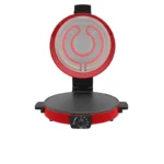 ⁦صانعة بيتزا وخبز عربي من كولن بقطر 30 سم وقدرة 1800 واط لتحضير سريع ومتساوٍ مع تصميم عملي باللون الاحمر 800109005⁩ - الصورة ⁦3⁩