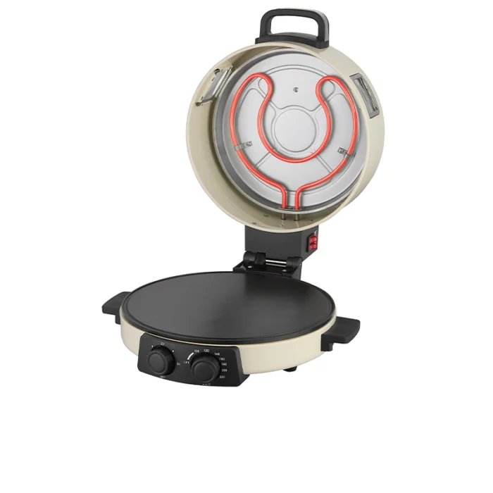 ⁦صانعة بيتزا وخبز عربي من كولن بقطر 30 سم وقدرة 1800 واط مع تايمر للتحكم الدقيق ونتائج مثالية في كل مرة 800109006⁩ - الصورة ⁦2⁩