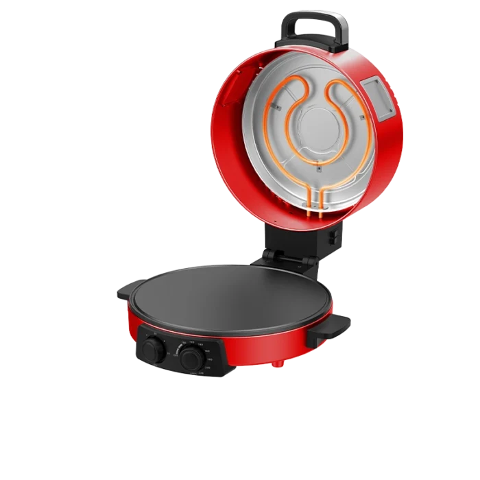 ⁦صانعة بيتزا وخبز عربي من كولن بقطر 30 سم وقدرة 1800 واط مع تايمر للتحكم الدقيق ونتائج مثالية في كل مرة 800109008⁩ - الصورة ⁦2⁩