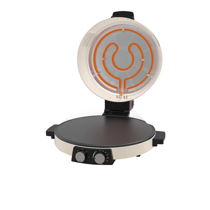 ⁦صانعة بيتزا وخبز عربي من كولن بقطر 40 سم وقدرة 1800 واط مع تايمر للتحكم الدقيق ونتائج مثالية في كل مرة 800109009⁩ - الصورة ⁦2⁩