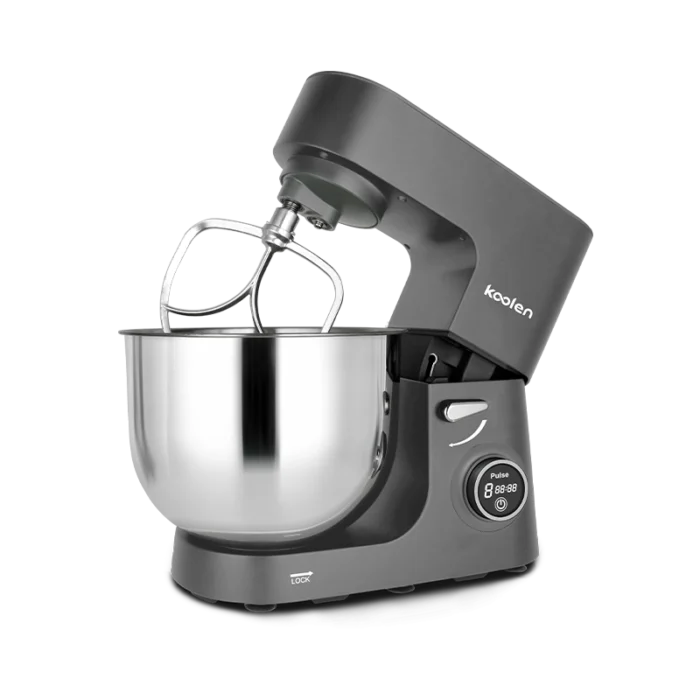 ⁦عجانة كولن قوية بقدرة 1300 واط وسعة 8 لتر مثالية للعجين والخلط مع تصميم أنيق بلون رمادي 801113017⁩ - الصورة ⁦2⁩