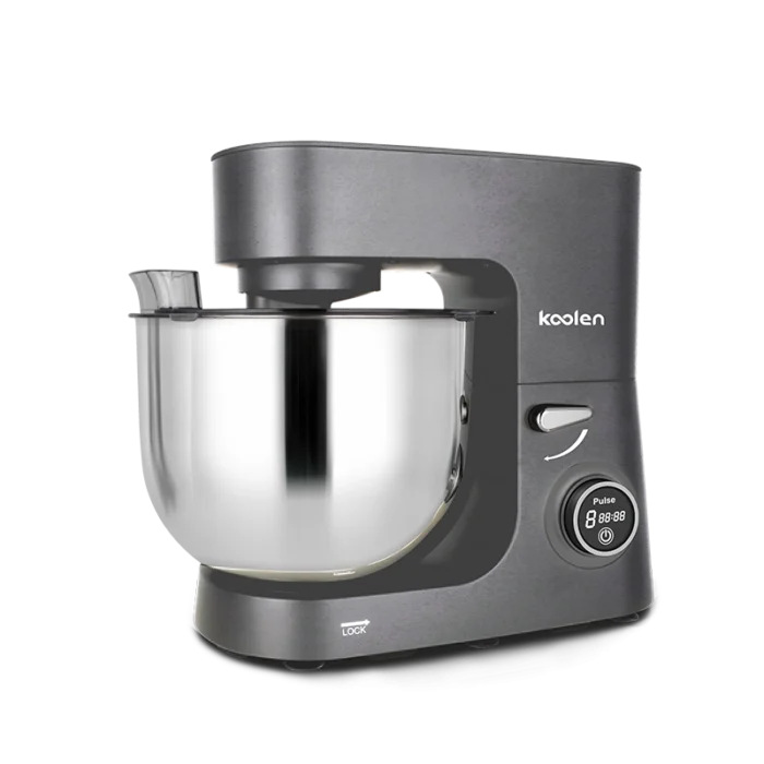 ⁦عجانة كولن قوية بقدرة 1300 واط وسعة 8 لتر مثالية للعجين والخلط مع تصميم أنيق بلون رمادي 801113017⁩ - الصورة ⁦4⁩