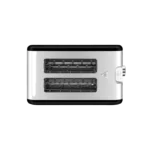 محمصة خبز مزدوجة من الستانلس ستيل – 930 واط – لون أسود فخم موديل 800104016 - الصورة 2