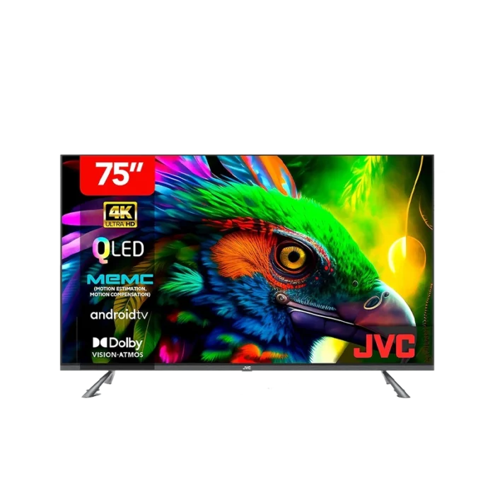 AV-JQ757115A_JVC75UHD4KQLED_1 شاشة JVC 75 بوصة , دقه 4K عالية الوضوح , نظام تشغيل جوجل تي في , LT-75NQ7125 - الصورة 1