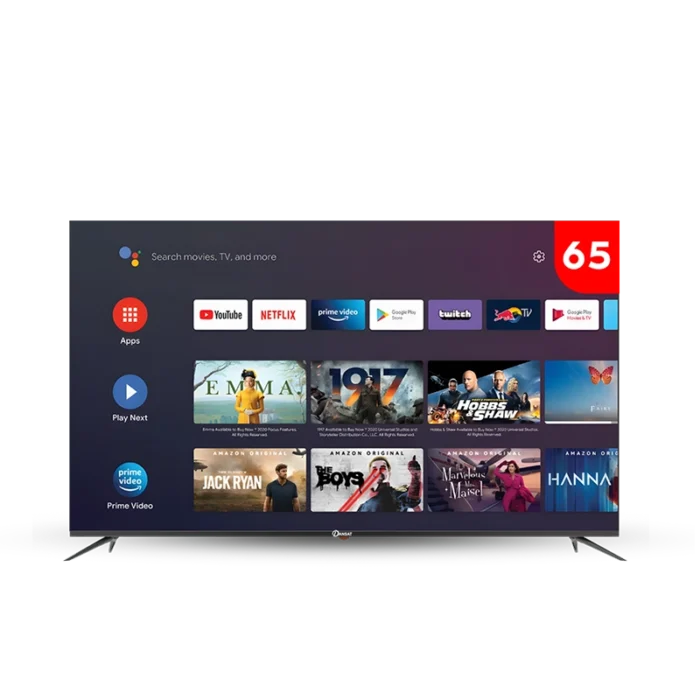 ⁦شاشة دانسات 65 بوصة QLED بدقة 4K UHD بتردد 120 هرتز نظام تشغيل Google TV ودعم HDR10 مع رسيفر داخلي موديل DTD65QLED120HZ⁩ - الصورة ⁦1⁩
