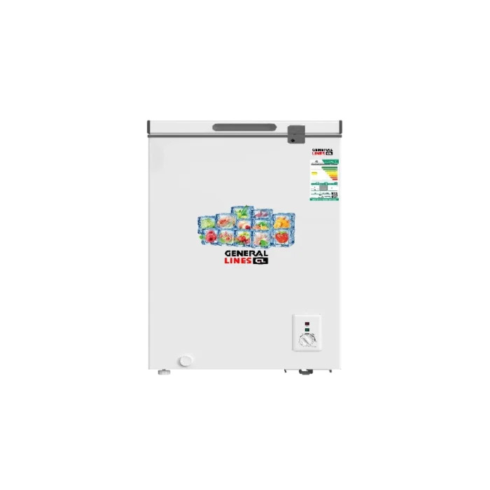 Untitled-1 جنرال لاينز فريزر و ثلاجة 2 في 1 ، 5 مستويات للتجميد و التبريد ، تبريد رباعي الإتجاهات 99 لتر - 3.5 قدم ابيض GLCF101D - الصورة 1