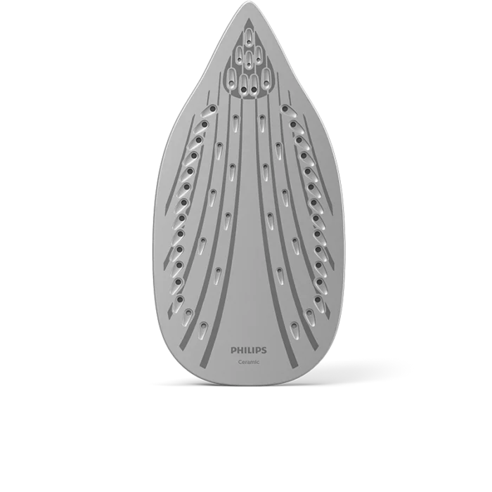 ⁦كاوية فيليبس بخار 2100 واط ، سعة 300 مل،  قاعدة سيراميك غير لاصقة، مانع تقطير ، لون ازرق DST301126⁩ - الصورة ⁦2⁩