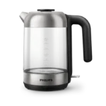 غلاية مياه فيليبس 2200 واط ،زجاج، ، سعة 1.7 لتر ، قاعدة دوارة 360 درجة ، وحدة التحكم من Strix ، فلتر قابل للإزالة ، فتحة لتخزين السلك  HD933981