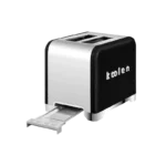 محمصة خبز مزدوجة من الستانلس ستيل – 930 واط – لون أسود فخم موديل 800104016 - الصورة 4