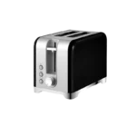 محمصة خبز مزدوجة من الستانلس ستيل – 930 واط – لون أسود فخم موديل 800104016 - الصورة 5