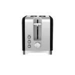 محمصة خبز مزدوجة من الستانلس ستيل – 930 واط – لون أسود فخم موديل 800104016 - الصورة 6