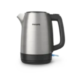 غلاية مياه فيليبس 2200 واط ، ستيل، ، سعة 1.7 لتر ، قاعدة دوارة 360 درجة ، وحدة التحكم من Strix ، فلتر قابل للإزالة ، فتحة لتخزين السلك  HD935092