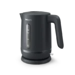 غلاية مياه فيليبس 2200 واط ، سعة 1.7 لتر ، قاعدة دوارة 360 درجة ، التشغيل/الإيقاف التلقائي ، فلتر قابل للإزالة ، رمادي فحمي HD931490