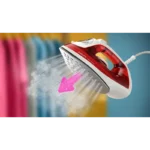 كاوية فيليبس بخار 2000 واط ، سعة 250 مل، قاعدة غير لاصقة، مانع تقطير ، لون أحمر DST201046 - الصورة 8