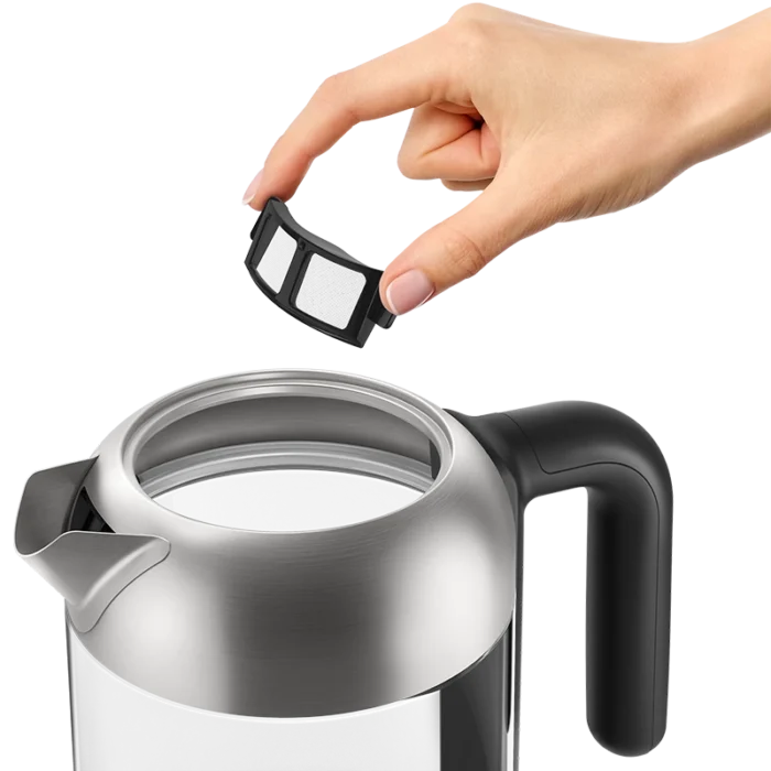 ⁦غلاية مياه فيليبس 2200 واط ،زجاج، ، سعة 1.7 لتر ، قاعدة دوارة 360 درجة ، وحدة التحكم من Strix ، فلتر قابل للإزالة ، فتحة لتخزين السلك  HD933981⁩ - الصورة ⁦5⁩