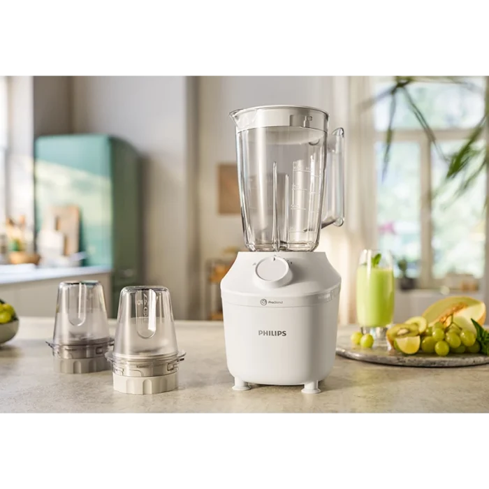 ⁦خلاط فيليبس 1.9 لتر – 450 واط مع مطحنة + مفرمة HR204130⁩ - الصورة ⁦7⁩