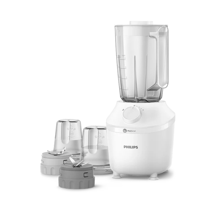 ⁦خلاط فيليبس 1.9 لتر – 450 واط مع مطحنة + مفرمة HR204130⁩ - الصورة ⁦1⁩