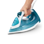 ⁦كاوية فيليبس بخار 2100 واط ، سعة 300 مل،  قاعدة سيراميك غير لاصقة، مانع تقطير ، لون ازرق DST301126⁩ - الصورة ⁦3⁩