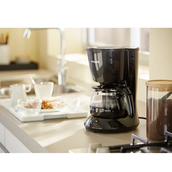 ⁦ماكينة قهوة امريكي فيليبس ، بالتنقيط بسعة 7 أكواب 750 واط، 0.6 لتر ، أسود HD743220⁩ - الصورة ⁦4⁩