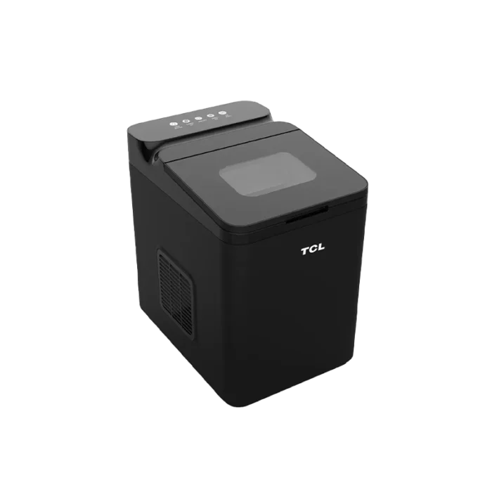 ⁦ماكينة صنع الثلج TCL منزلية – إنتاج 10-12 كجم يوميًا – 9 مكعبات في الدورة – لون أسود GSN-Z6BB⁩ - الصورة ⁦5⁩