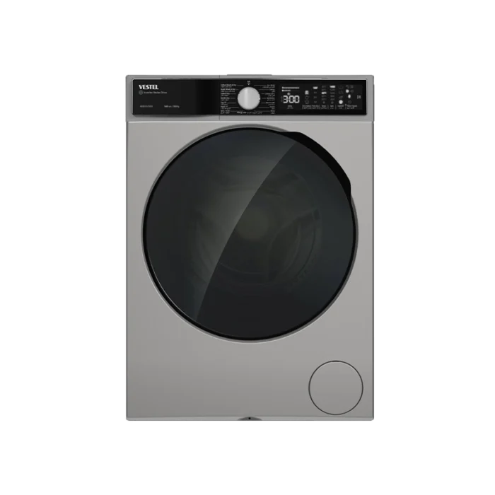 ⁦غسالة فيستل اتوماتيك امامية كومبو تنشيف 100% 10 كيلو غسيل /6 كيلو تنشيف 1400 دورة انفيرتر فضي بلاتيني WDB1014T3DXS⁩ - الصورة ⁦1⁩