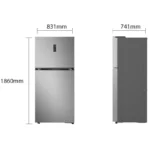 ⁦ثلاجة إل جي بابين 21.6 قدم – إنفرتر – LinearCooling – واي فاي – فضي – موديل LT23HBHSIV⁩ - الصورة ⁦6⁩