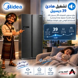 ثلاجة ميديا 21.1 قدم 569 لتر بابين متجاورين ذكية – MDRS791MYU46D 10 Untitled 10 3
