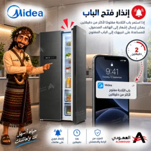 ثلاجة ميديا 21.1 قدم 569 لتر بابين متجاورين ذكية – MDRS791MYU46D 7 Untitled 7 5