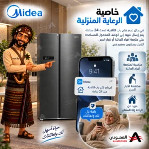 ثلاجة ميديا 21.1 قدم 569 لتر بابين متجاورين ذكية – MDRS791MYU46D 8 Untitled 8 4