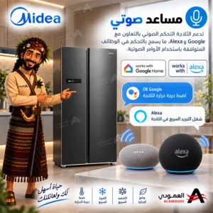 ثلاجة ميديا 21.1 قدم 569 لتر بابين متجاورين ذكية – MDRS791MYU46D 9 Untitled 9 3