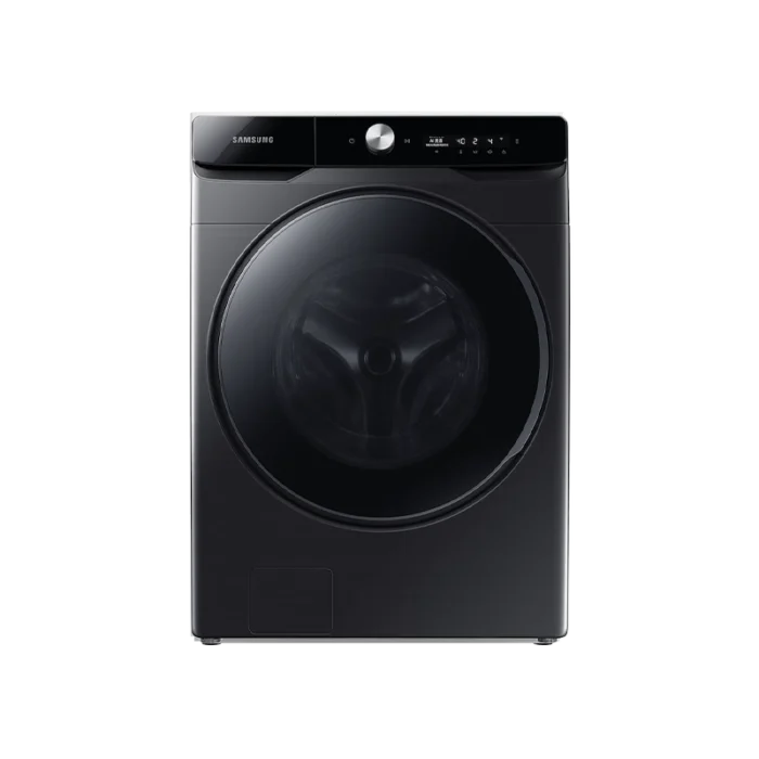 ⁦غسالة سامسونج 21 كجم تحميل أمامي – AI Control + EcoBubble + واي فاي – أداء ذكي وتقنية متطورة – أسود WF21T6500GV/YL⁩ - الصورة ⁦1⁩