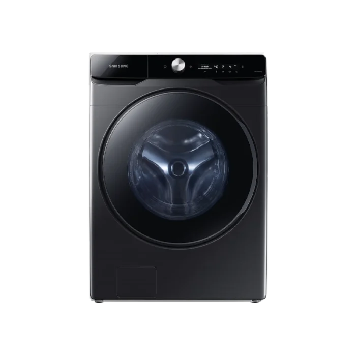 ⁦غسالة سامسونج 21 كيلو فتحة أمامية – AI Control – EcoBubble – واي فاي – أسود WF21T6500GV/YL⁩ - الصورة ⁦2⁩