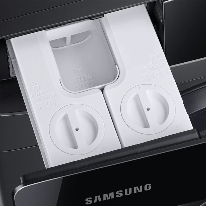 ⁦غسالة سامسونج 21 كيلو فتحة أمامية – AI Control – EcoBubble – واي فاي – أسود WF21T6500GV/YL⁩ - الصورة ⁦15⁩