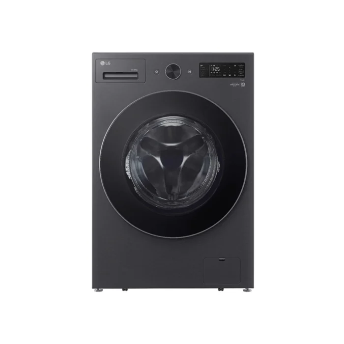 ⁦غسالة ونشافة LG أمامية 15 كغ غسيل / 8 كغ تنشيف – AI DD™ – TurboWash 360 – بخار – أسود – موديل WSN1508BMT⁩ - الصورة ⁦1⁩