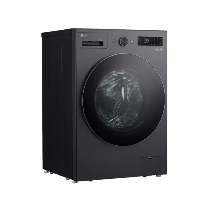 ⁦غسالة ونشافة LG أمامية 15 كغ غسيل / 8 كغ تنشيف – AI DD™ – TurboWash 360 – بخار – أسود – موديل WSN1508BMT⁩ - الصورة ⁦3⁩
